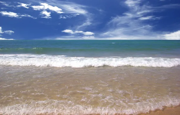 Sand, sea, wave, beach, summer, shore, summer, beach