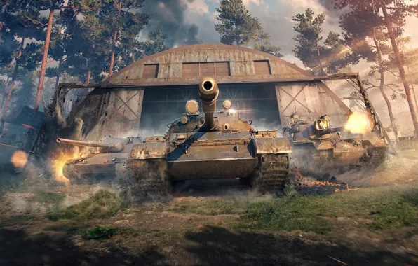 Picture Hangar, WoT, World of Tanks, World Of Tanks, THE T-62A, Wargaming Net, Leopard 1, M48A5 …