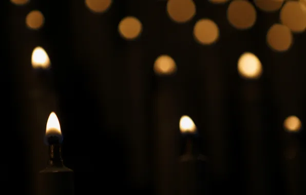 Macro, background, candles