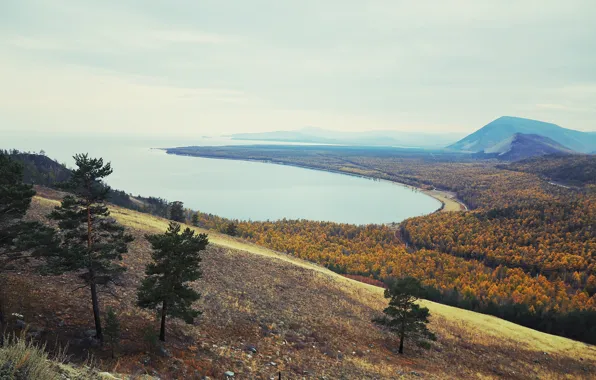 Autumn, Baikal, October, Burhan, Turtleneck