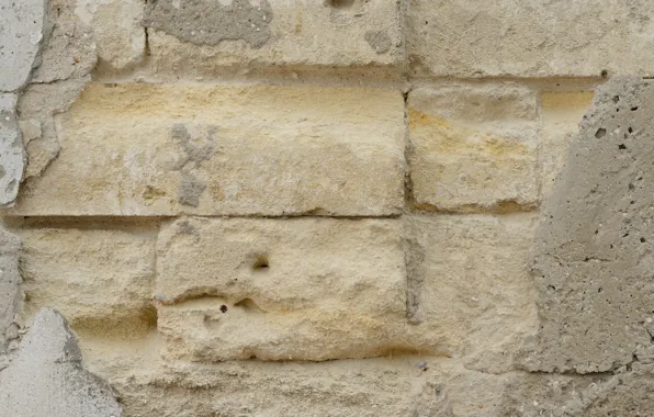 Wall, yellow, bricks