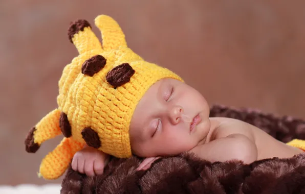 Winter, hat, sleeping, winter, baby, sleep, Infants