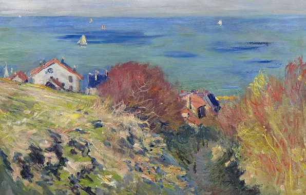 Landscape, picture, Claude Monet, Pourville