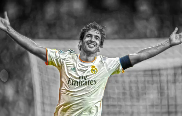 Sport, Smile, Football, Photoshop, Real Madrid, Real Madrid, Joy, Legend