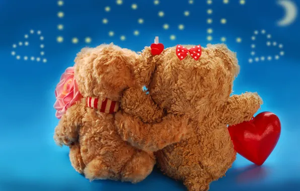 Love, heart, love, toy, bear, heart, romantic, sweet