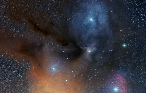 Picture stars, nebula, constellation, Ophiuchus