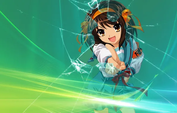 Glass, Anime, Suzume Haruhi