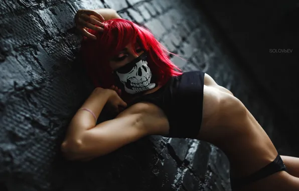 Pose, model, panties, Mike, figure, hairstyle, bending, headband