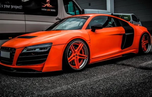 Audi, Orange, Performance.de, r8