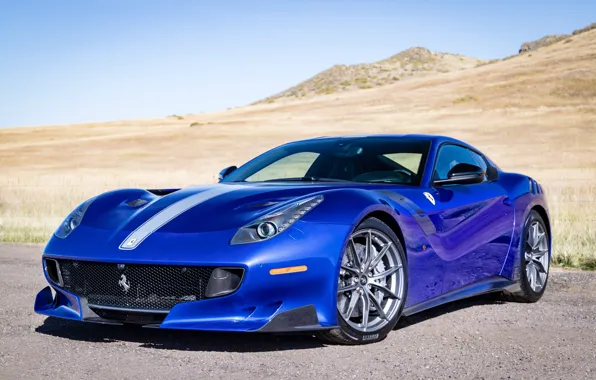 Picture blue, sports car, Gran Turismo, Ferrari F12 TDF