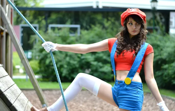 Stockings, Mario, cosplay, Super Mario, Cosplay