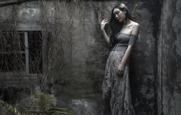 Picture girl, mood, Asian