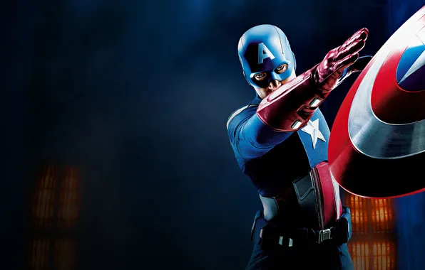 Background, costume, shield, poster, comic, Captain America, Chris Evans, MARVEL
