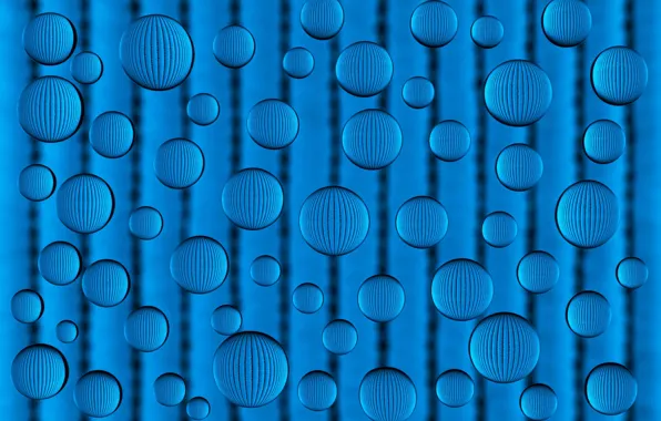 Balls, balls, texture, blue background
