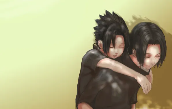 Brothers, naruto, art, sasuke, itachi