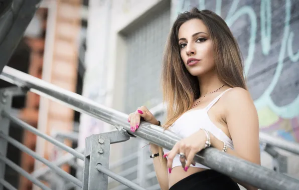 Look, background, model, beauty, Carlotta