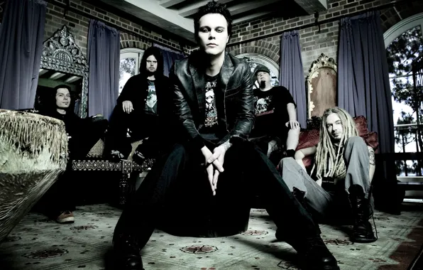 Group, rock, HIM, Ville Valo, Finland, Mika Karppinen, Mikko Paananen, Mikko Lindström