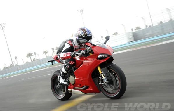 Picture speed, motorcycle, racer, ducati, panigale