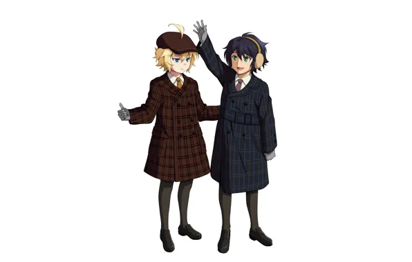 Coat, boys, Owari no Seraph, The last Seraphim, Yuichiro Hakua, Michaela Hakua