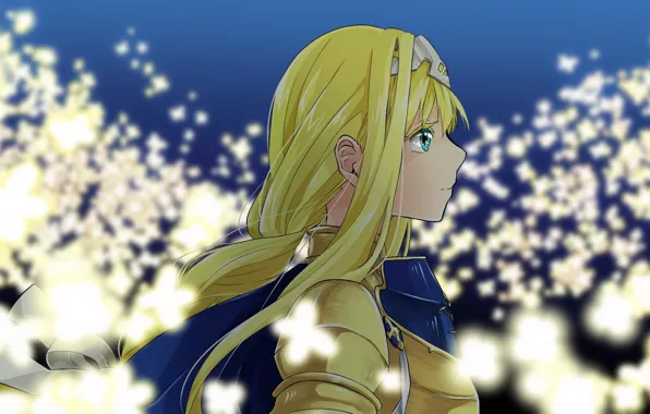 Girl, armor, Sword Art Online