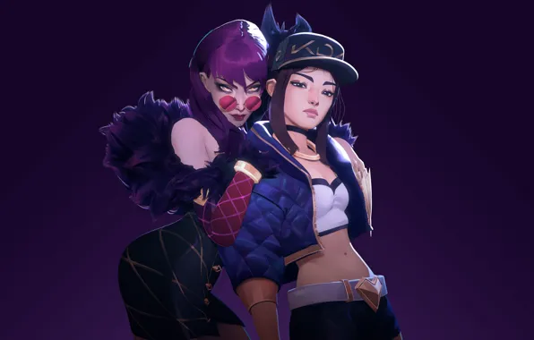 Pose, the game, top, game, hug, Akali, League of Legends, LOL