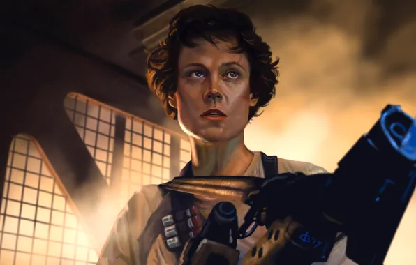 Art, Stranger, Alien, Sigourney Weaver, Sure Weaver, Ripley