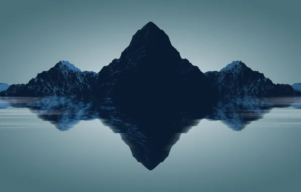Water, Reflection, Lake, Mountain, Graphics