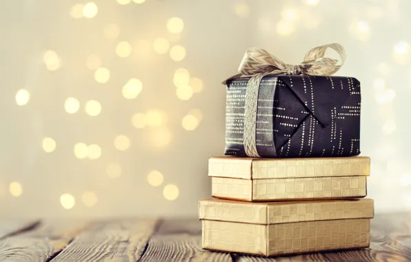 Picture holiday, box, gift, new year, tape, Valeria Maksakova