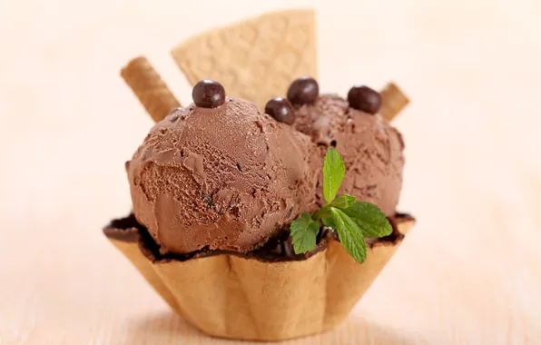 Picture ice cream, Cup, dessert, sweet, chocolate, tube, glaze