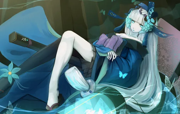 Girl, anime, art, Onmyouji