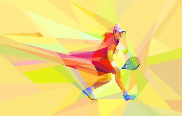 Picture the game, vector, athlete, tennis