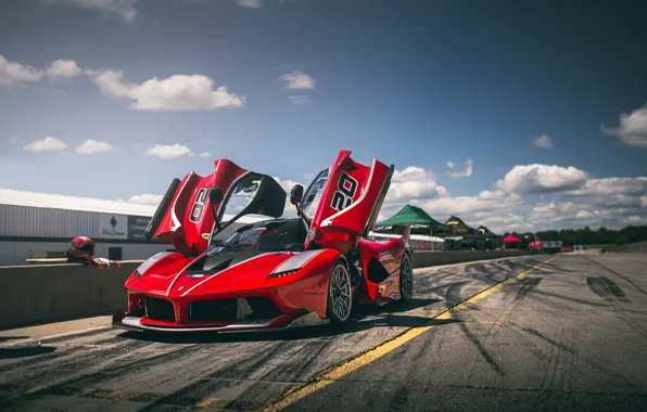 Picture Ferrari, Red, FXX-K