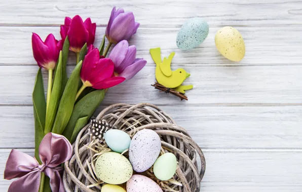 Holiday, Easter, tulips, decor, Olena Rudo