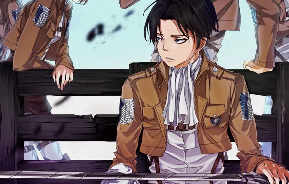 Attack of the titans, Shingeki no Kyojin, the invasion of the titans, corporal Levi