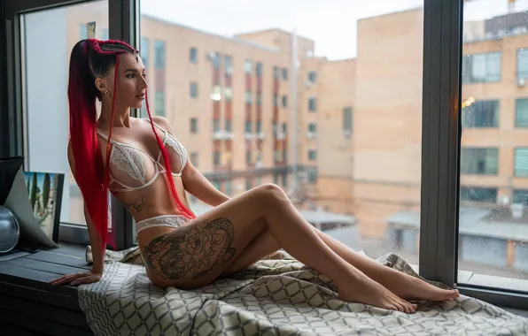 Sexy, pose, model, body, panties, makeup, figure, brunette