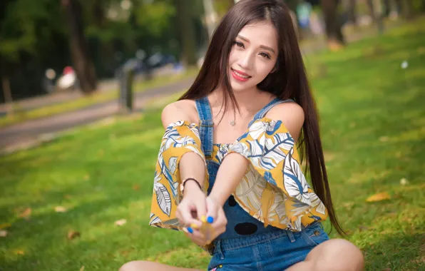 Picture summer, smile, cutie, Asian