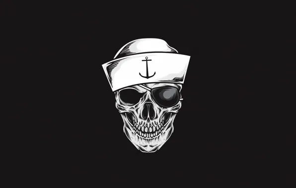 Minimalism, Figure, Skull, Style, Background, Fantasy, Art, Art