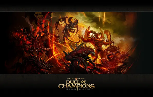 Cerberus, succubus, destroyer, Might &amp; Magic: Duel of Champions, the demon of chaos, madman, monster, …
