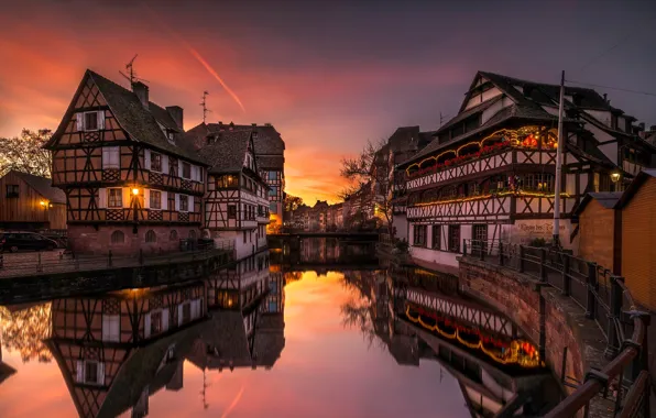 Picture river, home, Strasbourg