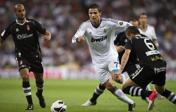 Picture football, form, Cristiano Ronaldo, player, football, player, Real Madrid, Real Madrid