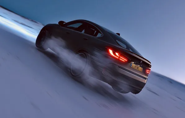 HDR, BMW, Winter, X6M, Speed, Mountain, Snow, Game