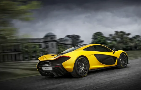 Picture McLaren, Yellow, McLaren, Lights, Speed, Drives, Supercar, Yellow