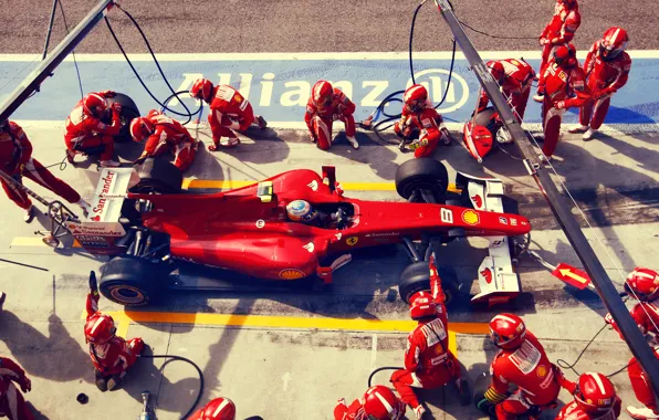 Ferrari, 2010, box, spain, formula1, spanish, formula one, alonso