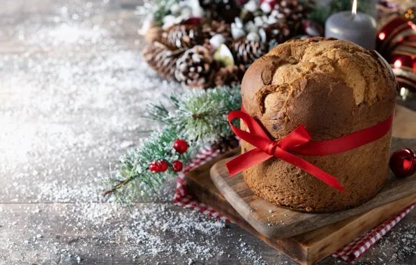 Christmas, pie, New year, needles, cupcake