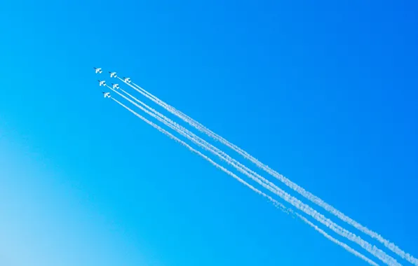 The sky, show, aircraft
