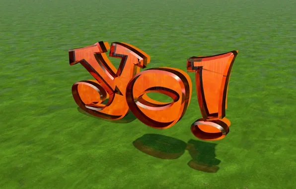 3D graphics, bulk text, 3D Teks