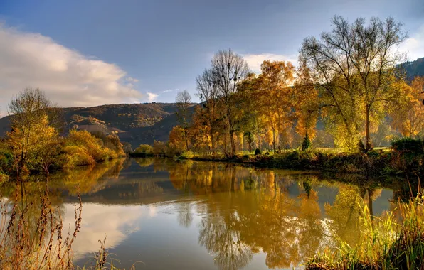 The sky, nature, lake, photo, Germany, Nehren