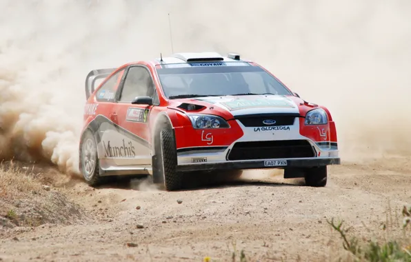 Ford, Dust, Ford, Skid, Focus, WRC, Rally, Rally