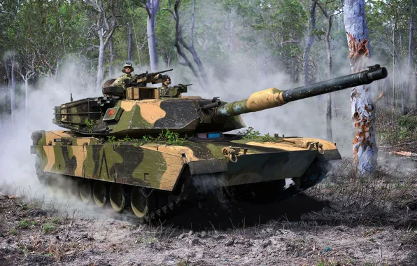 Australia, USA, main battle tank, MBT, M1A1 Abrams, Daniel Fuss Is About, MBT, M1A1 AIM(SA)