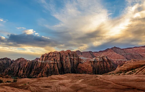 Colors, desert, mountains, rocks, canyon